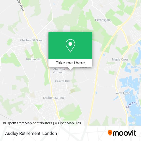 Audley Retirement map