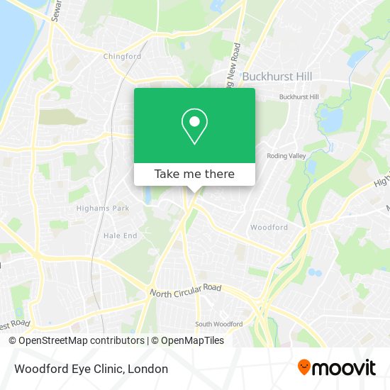 Woodford Eye Clinic map