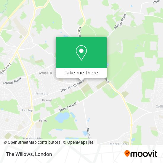 The Willows map