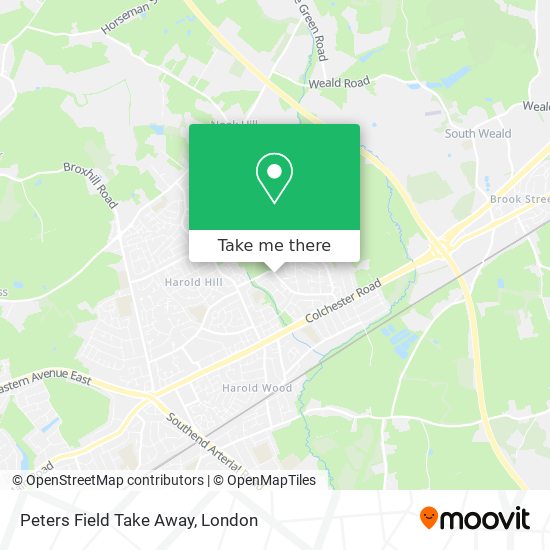 Peters Field Take Away map