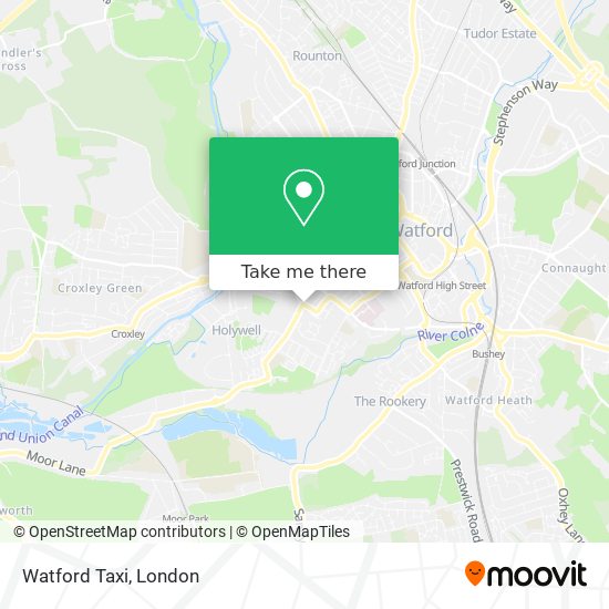 Watford Taxi map
