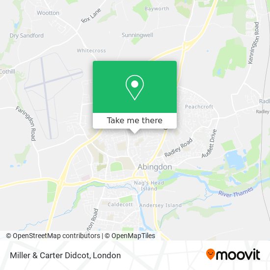 Miller & Carter Didcot map