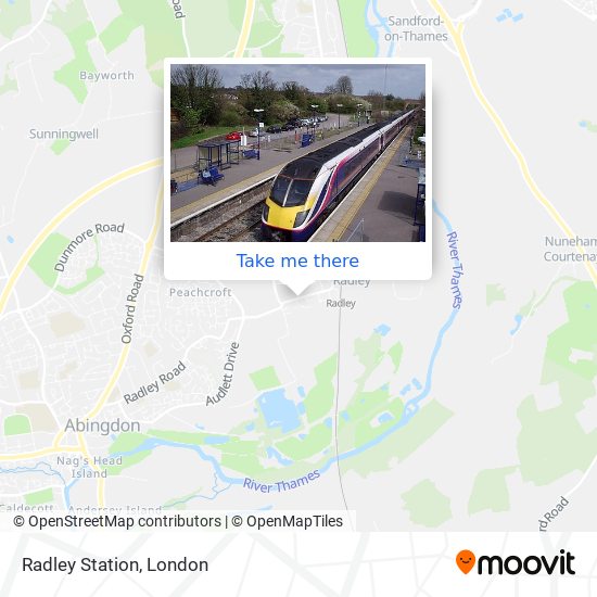 Radley Station map