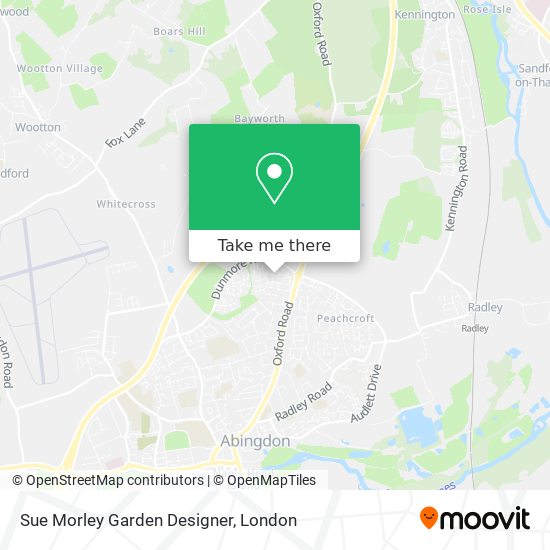 Sue Morley Garden Designer map