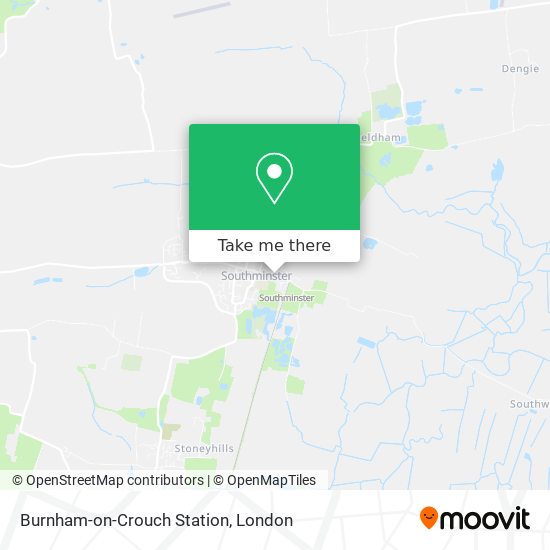 Burnham-on-Crouch Station map