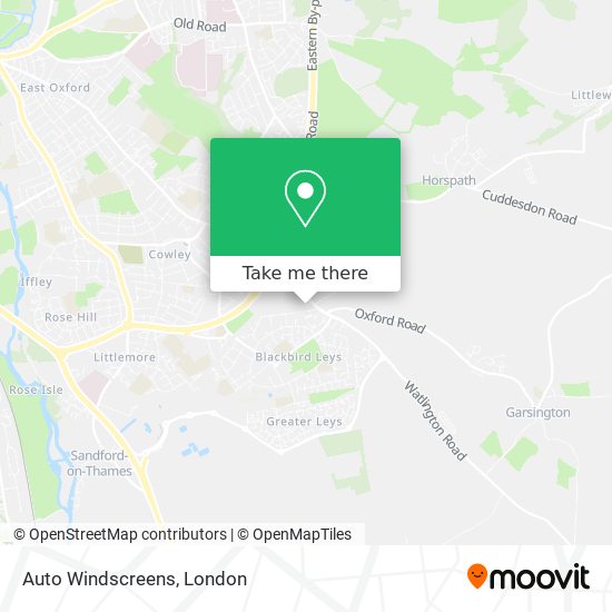 Auto Windscreens map