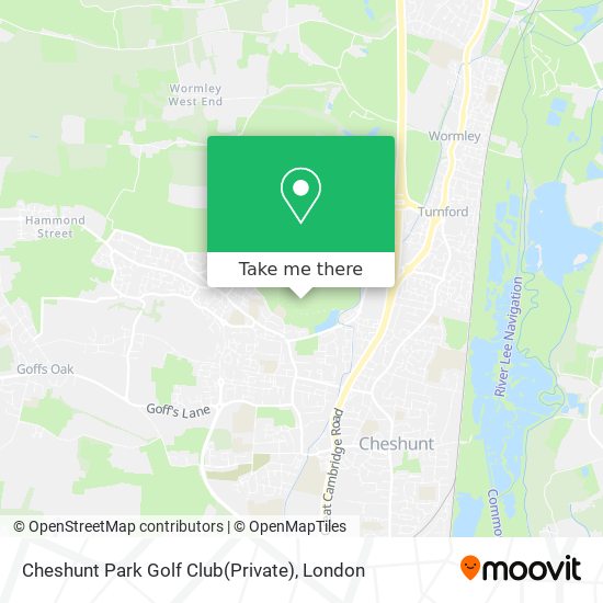 Cheshunt Park Golf Club(Private) map