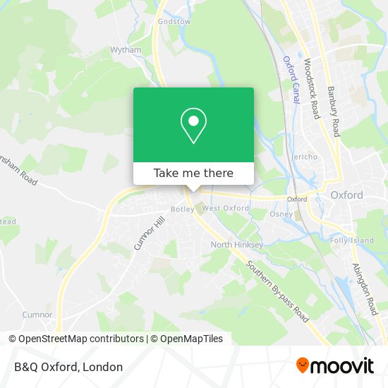 B&Q Oxford map