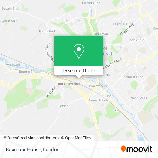 Boxmoor House map