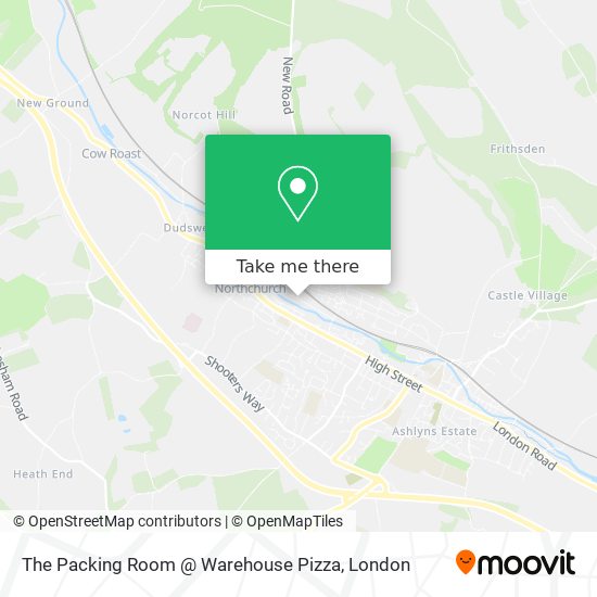 The Packing Room @ Warehouse Pizza map