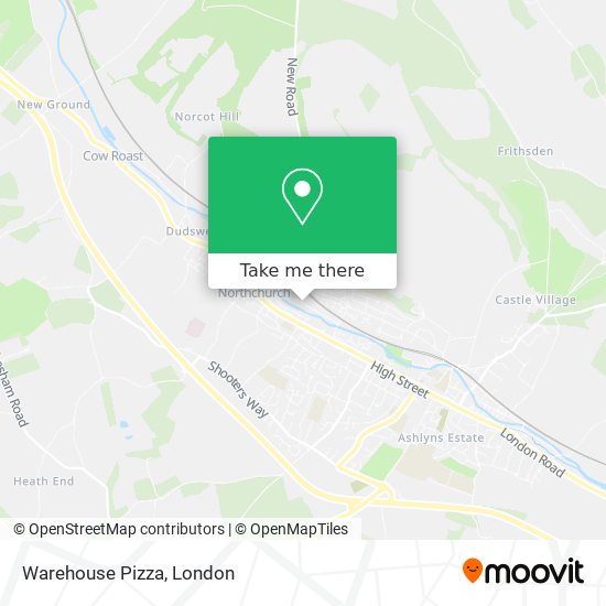 Warehouse Pizza map