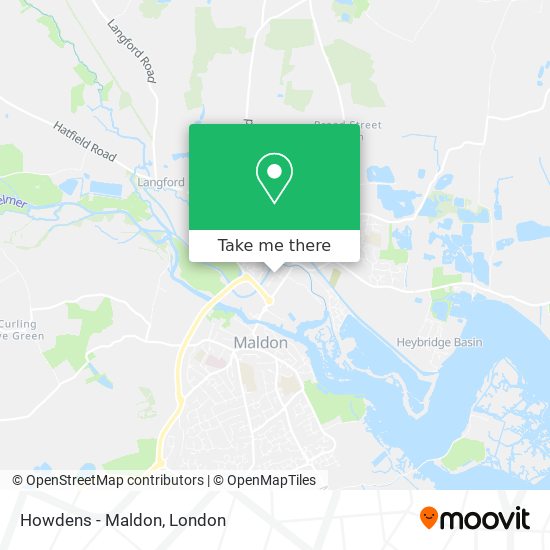 Howdens - Maldon map