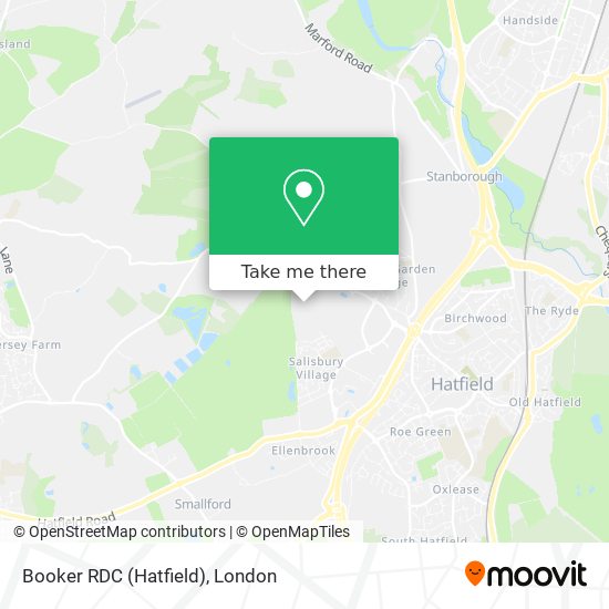 Booker RDC (Hatfield) map