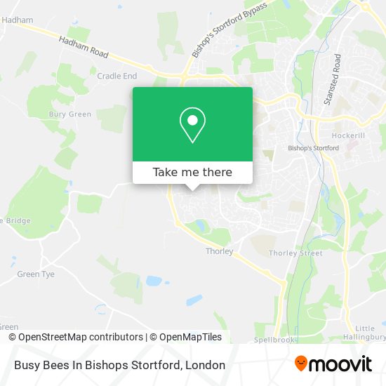 Busy Bees In Bishops Stortford map
