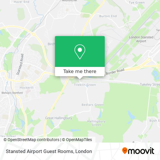 Stansted Airport Guest Rooms map