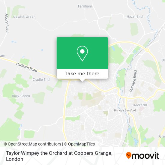 Taylor Wimpey the Orchard at Coopers Grange map