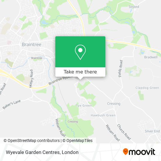 Wyevale Garden Centres map