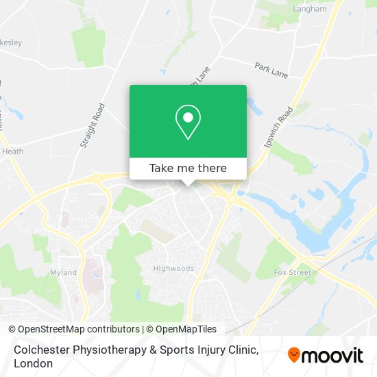 Colchester Physiotherapy & Sports Injury Clinic map