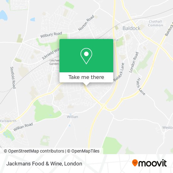 Jackmans Food & Wine map