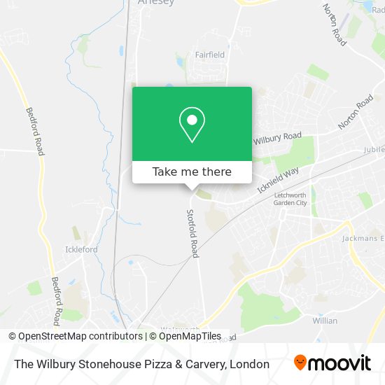The Wilbury Stonehouse Pizza & Carvery map