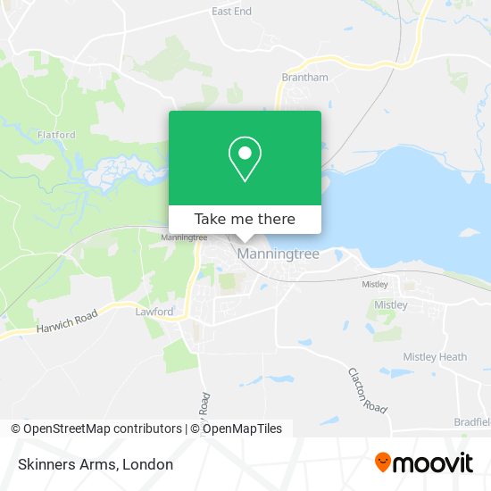 Skinners Arms map
