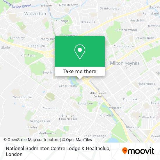 National Badminton Centre Lodge & Healthclub map