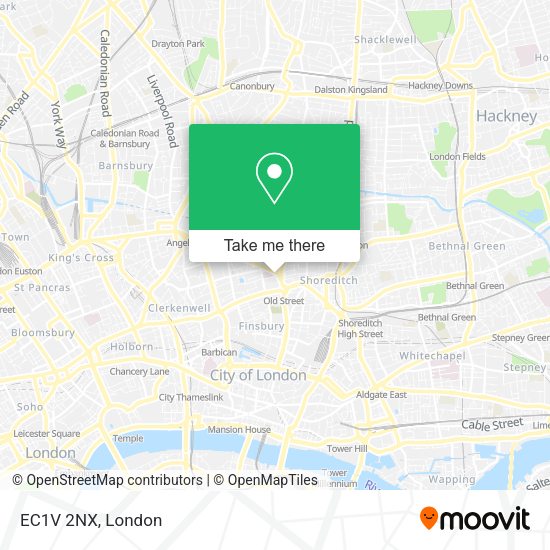 How to get to EC1V 2NX in St Luke
