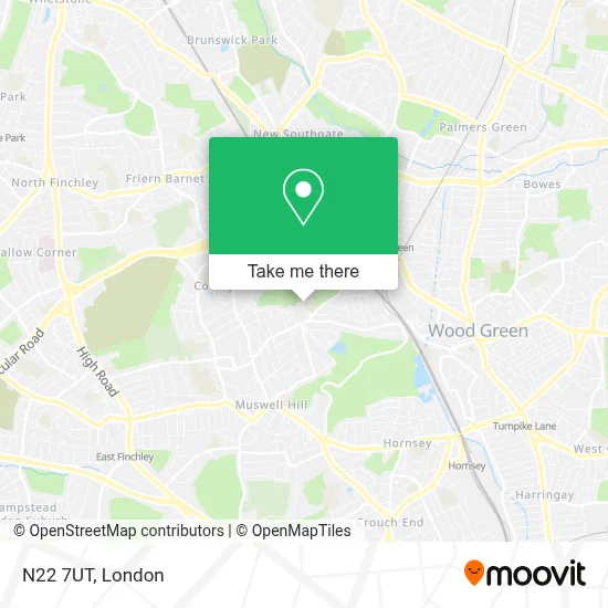 How to Get to N22 7UT in Muswell Hill by Bus, Tube or Train?
