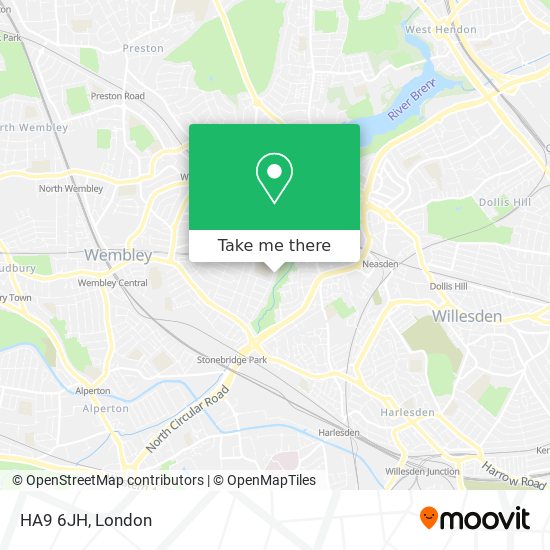 HA9 6JH map