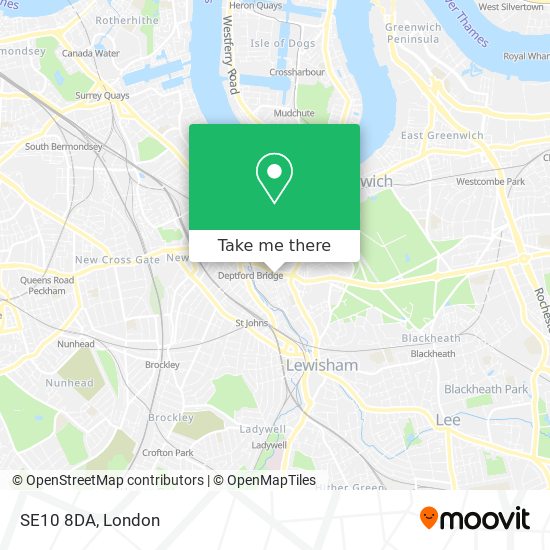 SE10 8DA map