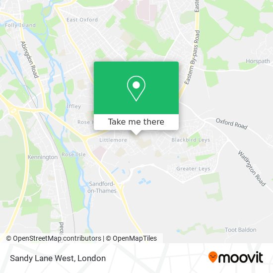 Sandy Lane West map
