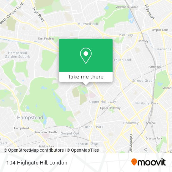 104 Highgate Hill map