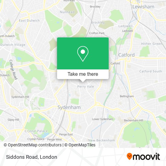 Siddons Road map