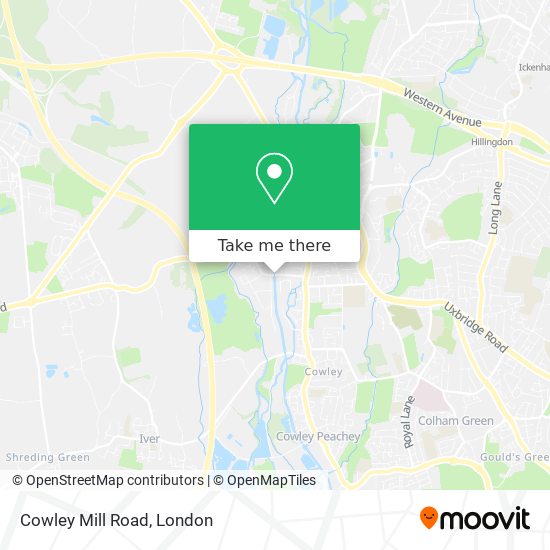 Cowley Mill Road map