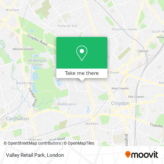 Valley Retail Park map