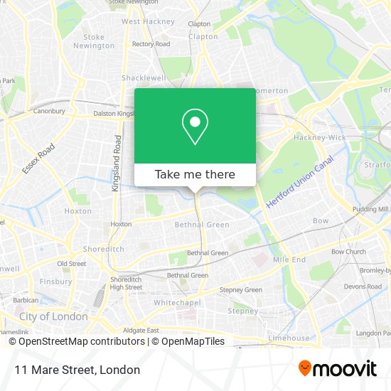 11 Mare Street map