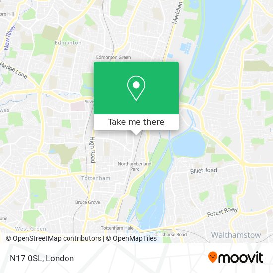 N17 0SL map