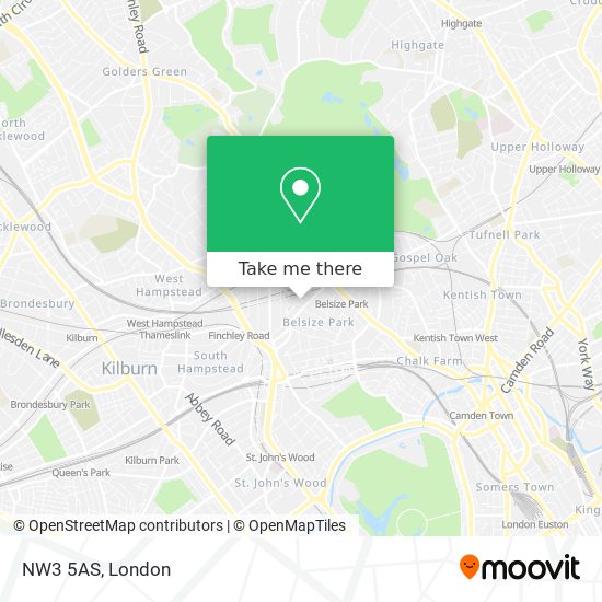 NW3 5AS map