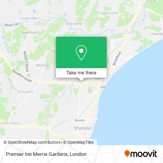 Premier Inn Merrie Gardens map