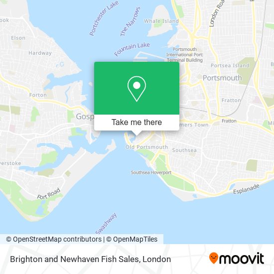 Brighton and Newhaven Fish Sales map