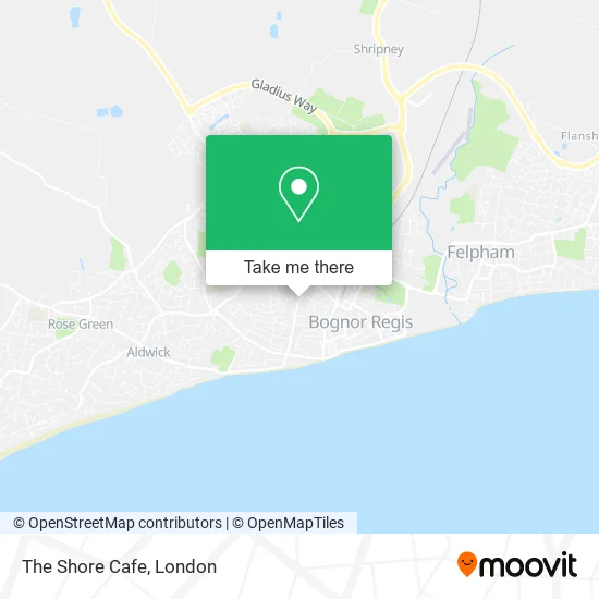 The Shore Cafe map