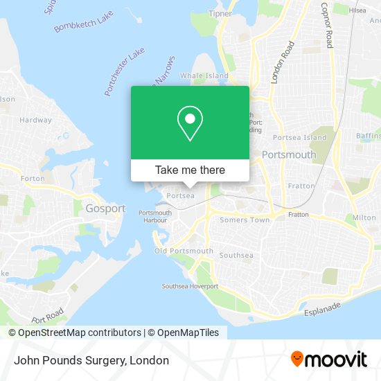 John Pounds Surgery map