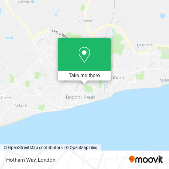 Hotham Way map