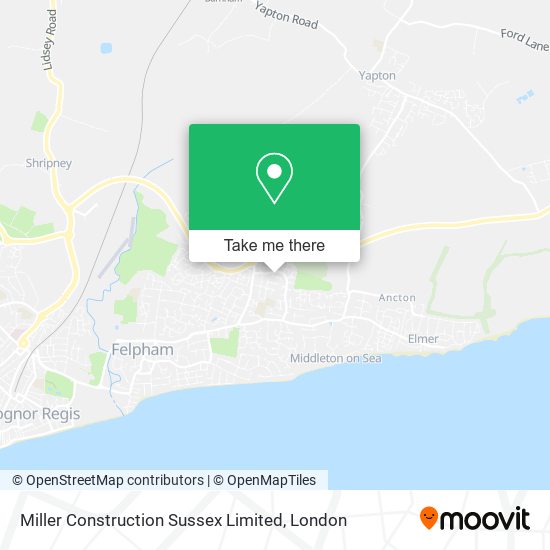 Miller Construction Sussex Limited map