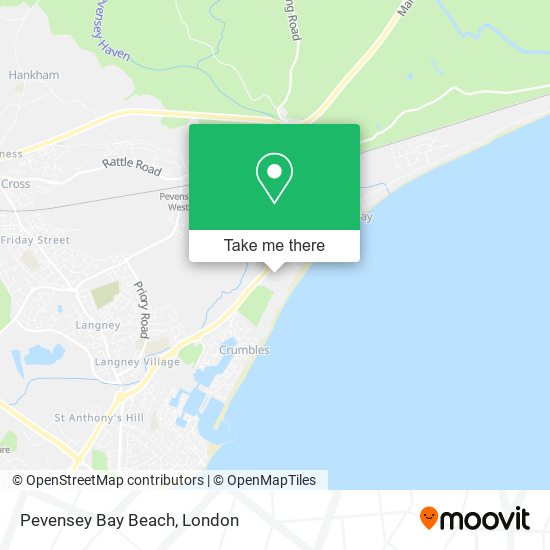 Pevensey Bay Beach map