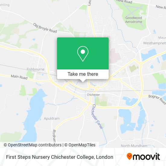 First Steps Nursery Chichester College map