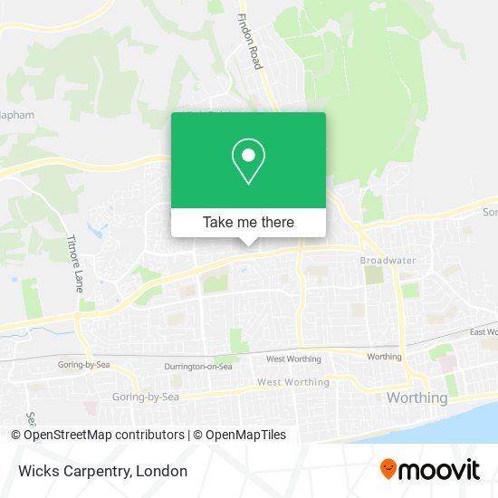Wicks Carpentry map