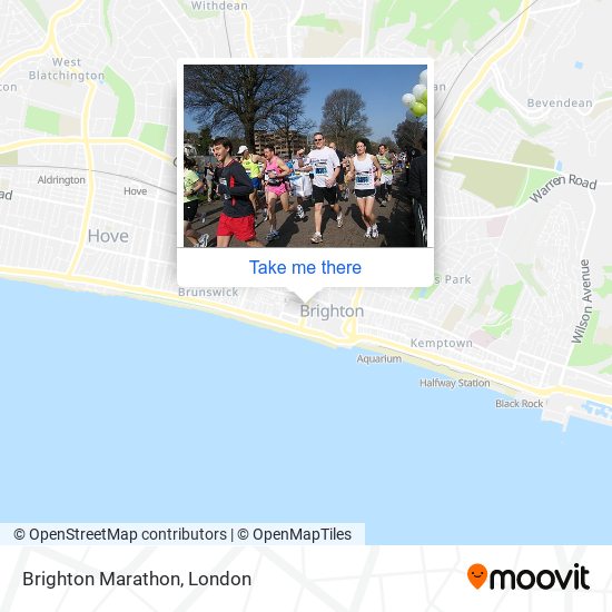 Brighton Marathon map