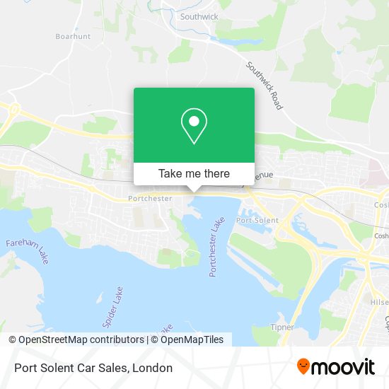 Port Solent Car Sales map