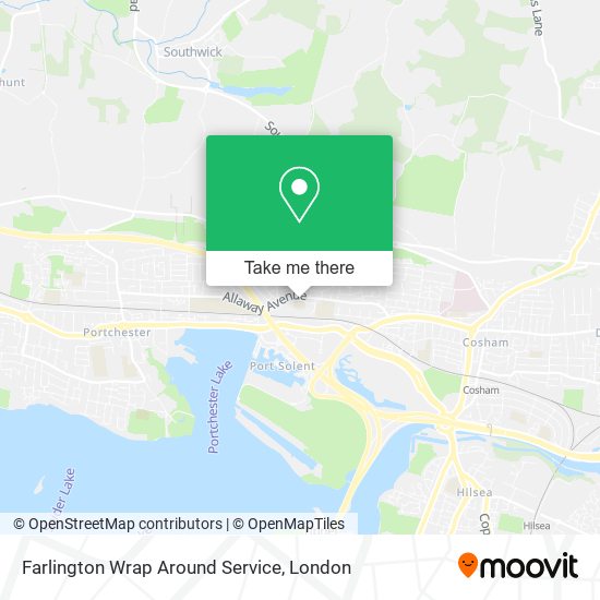 Farlington Wrap Around Service map
